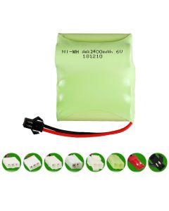 6.0V Ni-MH AA 2400mAh Rechargeable Battery Pack, Compatible with RC boat, RC Car, Electric Toys, Lighting, Model Car