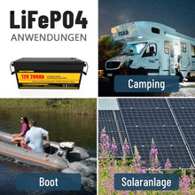 12V 200Ah LiFePO4 Lithium Eisen Akku für Batterie Wechselrichter Auto Wohnmobil Solarsystem 100A 3-5 Arbeitstage Lieferung