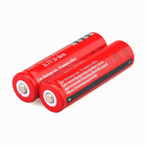 2pcs 3.7V 4000mah Boruit 18650 Akku Batterie For Taschenlampe Scheinwerfer