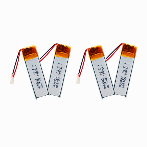 4 Stück 3,7 V 200 mAh 501240 Lithium Polymer Lithium Batterie GPS Bluetooth Headset MP3 MP4