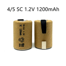 10 Stück 4/5SC 1,2 V 1200 mAh Akku Sub C Ni-CD-Zelle mit Schweißlaschen