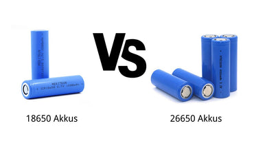 26650 VS 18650 Akkus: Ein umfassender Vergleich