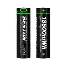 3,7 V 21700 Typ-C Wiederaufladbare Li-Ion-Beston-Batterie 5000 mAh Lithium-Batterien für Taschenlampe