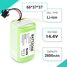 14,4 V 2600mAh Li-Ion Ersatzakku Für Eufy RoboVac Staubsauger 11 11S 11S MAX 12 15C 15C MAX 15T 30 30C Max 35C