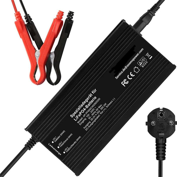 29.2V 20A Dediziertes LiFePO4-Ladegerät Für 24V(29.2V) Lithium Batterie Mit 4 Sicheren Schutzvorrichtungen