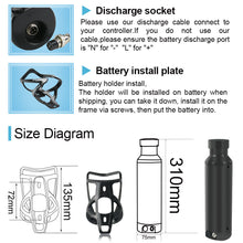 36V 7Ah Batterie S001 lithium-ionen Ebike Batterie mit BMS USB für Motor Notfall backup Batterie Motor