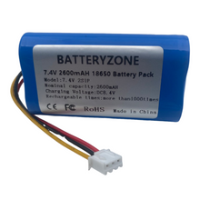 NTC 7,4V 18650 2S1P 2600mAh Akku für Canton Musicbox XS 3-polig 2.0-3P/2.54-3P