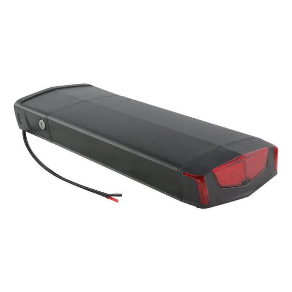 EU Lagerhaus 48V 12Ah Batterie R006 Schwarz - Mit schwarzem V-Brake Hanger lithium-ionen Ebike Batterie mit 30A BMS für Im Freien ebike