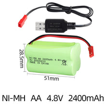 4,8V 2400mAh AA NiMH Ni-Mh Akkupack mit USB Ladegerät für ferngesteuertes Spielzeug