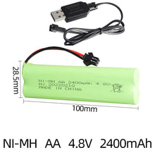 4,8V 2400mAh AA NiMH Ni-Mh Akkupack mit USB Ladegerät für ferngesteuertes Spielzeug