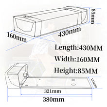 EU Lagerhaus 48V 17.5Ah Batterie S045 Schwarz - Mit schwarzem V-Brake Hanger Schwarz lithium-ionen Ebike mit BMS USB für Notfall backup Batterie Motor