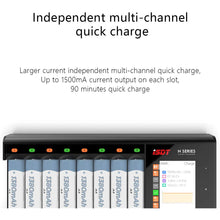 ISDT N24 Batterieladegerät Akku Ladegerät Universal LCD-Display Schnellladegerät Ladegerät für 24 Akkus AA AAA Li-lon LiHv NI-MH NI-Cd LiFePO4 Eneloop