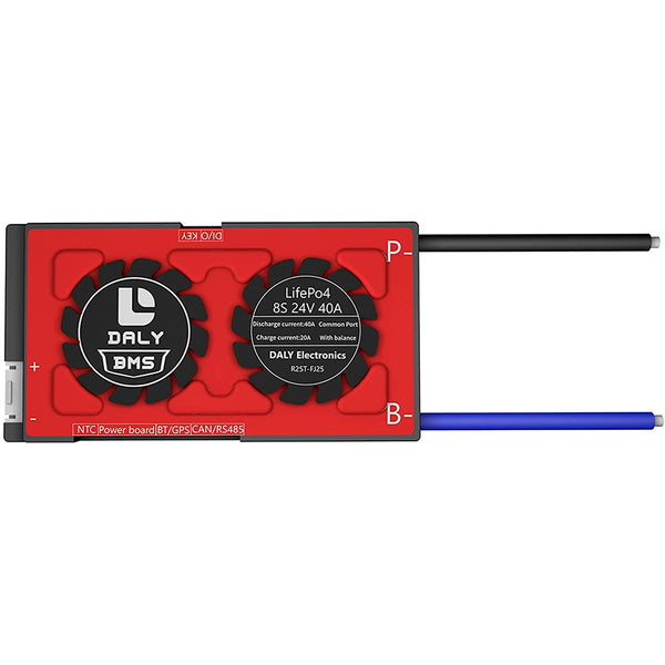 Daly smart bms Lifepo4 8S 24V 40A bluetooth 18 66 128