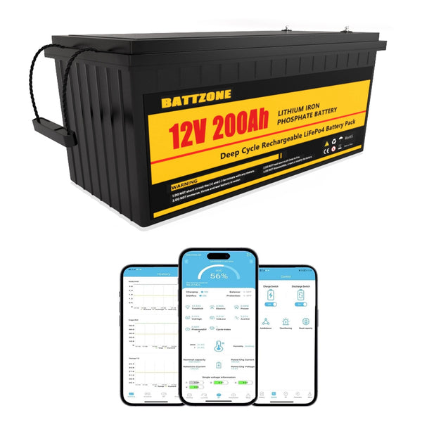 12V 200Ah LiFePO4 Lithium Eisen Akku für Batterie Wechselrichter Auto Wohnmobil Solarsystem 100A 3-5 Arbeitstage Lieferung