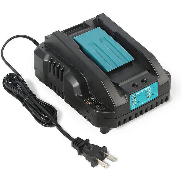 DC18RC Ersatz Akku Ladegerät für Makita 14.4V-18V Lithium Ionen Akku Kompatibel mit BL1815 BL1830 Batterieladegerät