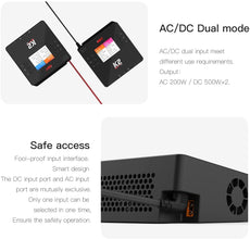 ISDT K2 Lipo AC 200W DC 500Wx2 20A Akku Ladegerät Balance Entlader für Life/Lilon/LiPo 1-6S/ LiHv/Pb/NiMH RC Akku Batterien