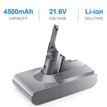 21.6V 4500mAh Li-Ionen Ersatzakku für Dyson V8 SV10 Akku Staubsauger V8 Absolute, V8 Animal, V8 Fluffy, V8 Motorhead Batterie