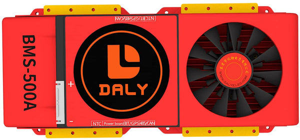 Daly smart bms Li-ion  13S 48V 500A  bluetooth BMS FAN board 52 130 257