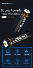 3,6 V 18650 USB Aufladbare Lithium-Batterie 3500mAh Li-Ion batterien für Taschenlampe Beston