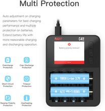 ISDT C4 EVO Batterieladegerät Akku Schnellladen  TYPE-C QC 3.0 LiHv- und LiFePO4 18650 18700 26650 wiederaufladbare Batterien