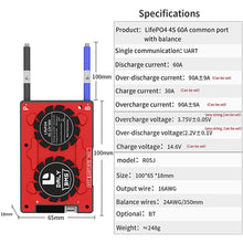 Daly BMS LiFePO4 BMS 4S 12V 60A separate Lithiumbatterie BMS