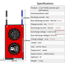 Daly smart bms Li-ion 7S 24V 60A with bluetooth 1866128