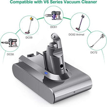21.6V 4000mAh Li-Ionen Ersatzakku für Dyson V6 DC58 DC59 DC61 DC62 DC72 DC74 Animal SV03 SV04 SV05 SV06 SV07 SV09 595 650 770 880 Staubsauger