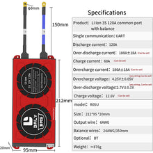 Daly BMS Li-Ion BMS 3S 12V 120A separate Lithiumbatterie BMS