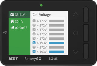 ISDT BG-8S BattGo Batterieanzeige Batterietester Akkutester Batterieprüfergerät für LiPo Life Li-ion NiMH Nicd