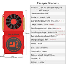 Daly smart bms Li-ion  10S 36V 200A FAN  bluetooth BMS board 52 130 235