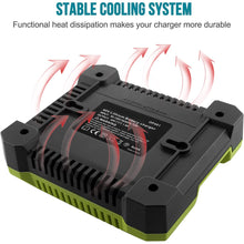 40-Volt-Lithium-Ionen-Ladegerät OP401 Kompatibel mit 40-V-Akku OP4026 OP40201 OP4040 OP40401 OP4050 OP4050A OP40501 OP40601