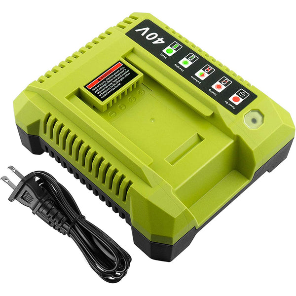 40-Volt-Lithium-Ionen-Ladegerät OP401 Kompatibel mit 40-V-Akku OP4026 OP40201 OP4040 OP40401 OP4050 OP4050A OP40501 OP40601