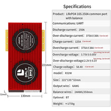 Daly smart bms Lifepo4 Li-ion 16S 48V 60V 250A  bluetooth 32130221