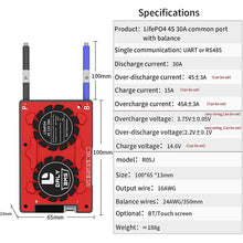 Daly LiFePO4 BMS 4S 12V 30A separate Lithiumbatterie BMS