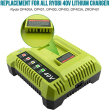 40-Volt-Lithium-Ionen-Ladegerät OP401 Kompatibel mit 40-V-Akku OP4026 OP40201 OP4040 OP40401 OP4050 OP4050A OP40501 OP40601