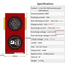 Daly smart bms Lifepo4 Li-ion 16S 48V 60V 250A  bluetooth 32130221