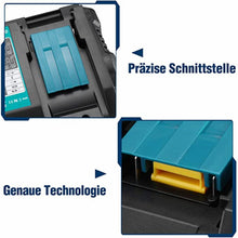 DC18RD Dual Port Ladegerät 14.4V-18V Lithium-Ionen-Akku Kompatibel mit Makita BL1815 BL1830 BL1840 BL1850