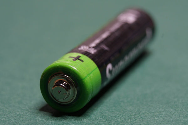 A green 18650 battery