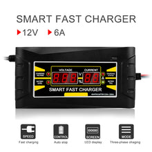 12V 6A Autobatterieladegerät Tragbares intelligentes AGM GEL Blei-Säure-Ladegerät 12 Volt Automatik Für 12V 75AH 100AH