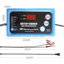 6V 12V wiederaufladbares Blei-Säure-Ladegerät Smart Car Kfz-Batterieladegerät Automatisch 2A 6A 6V 12V Mit EU US-Stecker