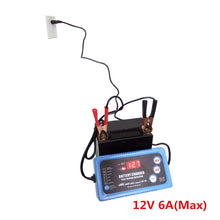 6V 12V wiederaufladbares Blei-Säure-Ladegerät Smart Car Kfz-Batterieladegerät Automatisch 2A 6A 6V 12V Mit EU US-Stecker