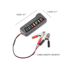 12V Autobatterietester 6 LED-Leuchten Anzeige Autodiagnosewerkzeug Autobatterietester Für PKW 12V