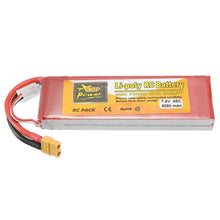 2St. ZOP Power Lipo Akku XT60 Stecker 7.4V 6000mAh 45C 2S  für RC-Rennwagen