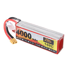 ZOP Power  Lipo Batterie XT60 Stecker 14.8V 4000mAh 100C 4S für RC Racing Drone