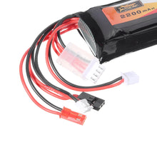 ZOP Power Lipo Batterie JR JST FUBEBA Stecker 11.1V 2200mAh 3S 8C  für Transmitter