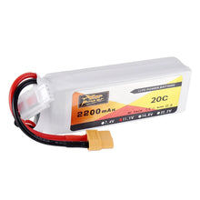 ZOP Power Lipo Akku XT60 Stecker 11.1V 2200MAH 3S 20C 1003020