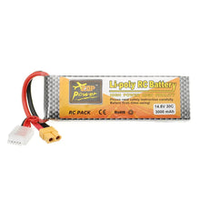 ZOP Power  Lipo Batterie XT60 Stecker 14.8V 3000mAh 30C 4S für RC Quadcopter 2642135