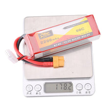 ZOP Power Lipo Batterie XT60 Stecker 11.1V 2200mAh 60C 3S  für RC Quadcopter