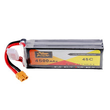 ZOP Power Lipo Batterie XT60 Stecker 14.8V 4500mAh 4S 45C 1354433