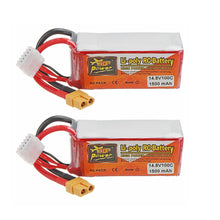 2 Stück ZOP POWER Lipo Akku Mit XT60-Stecker 14.8V 1500mAH 100C 4S  für RC-Modelle